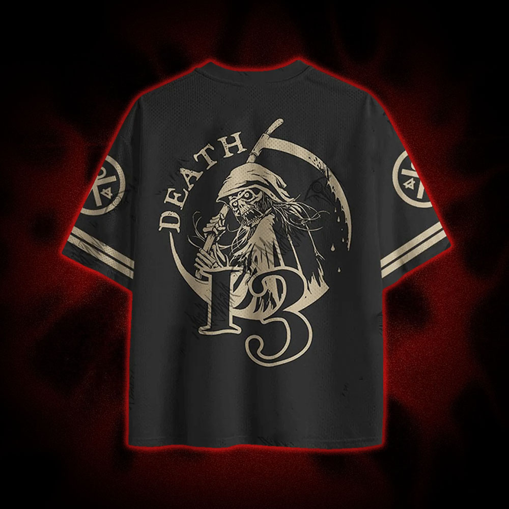 Death in Cloak Tarot Card Mesh Jersey