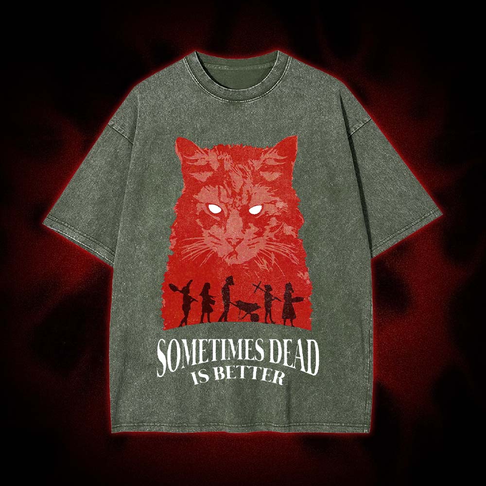 Dead Cat Wisdom Washed Tshirt