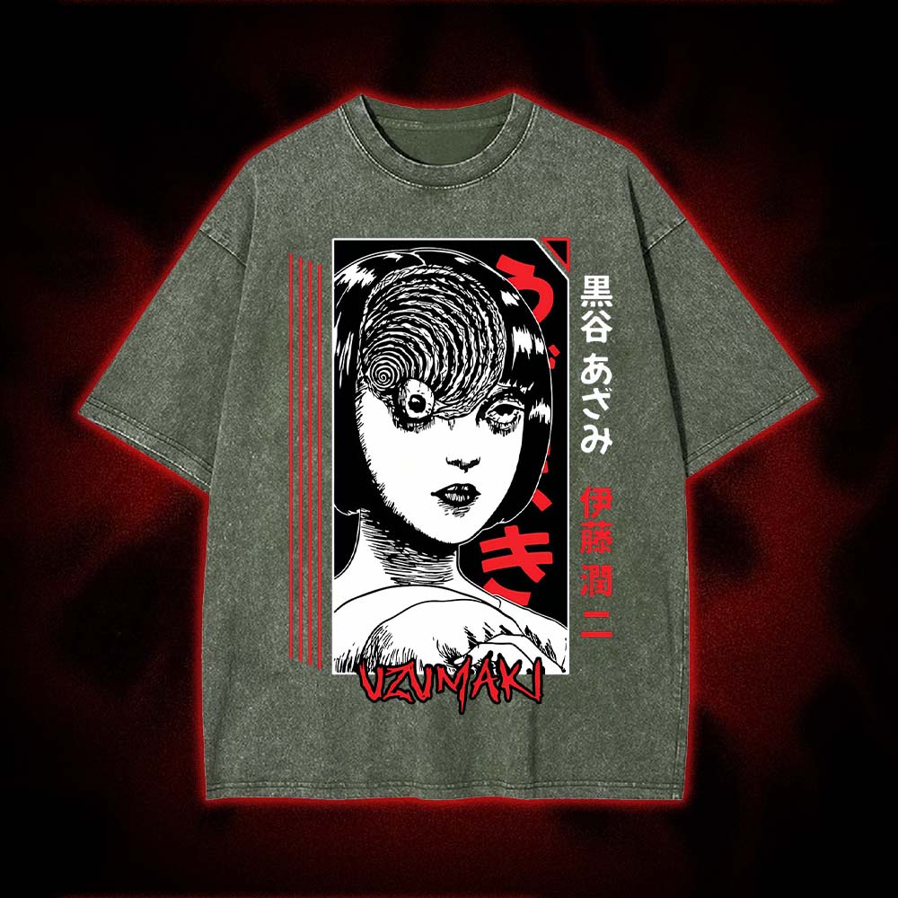 Uzumaki Gaze Washed Tshirt