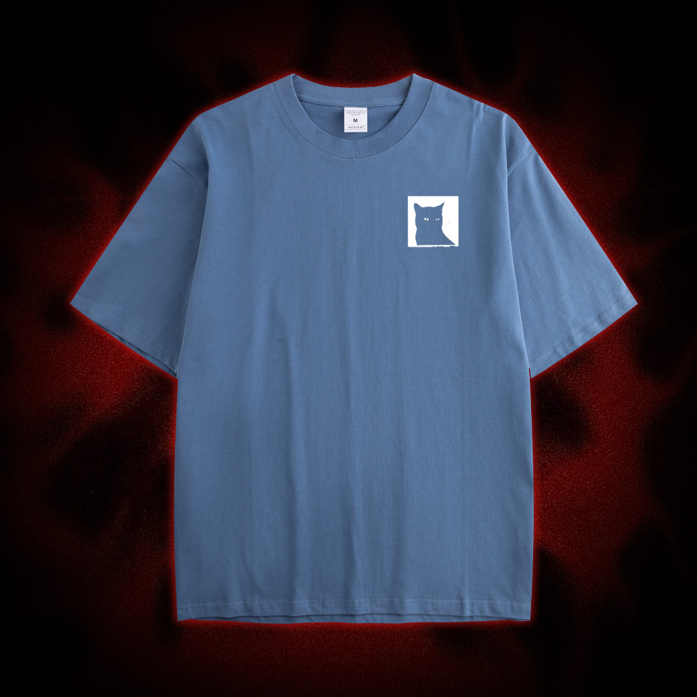 I Do Not Think Therefore I Do Not Am Double Sided Print Washed Tshirt