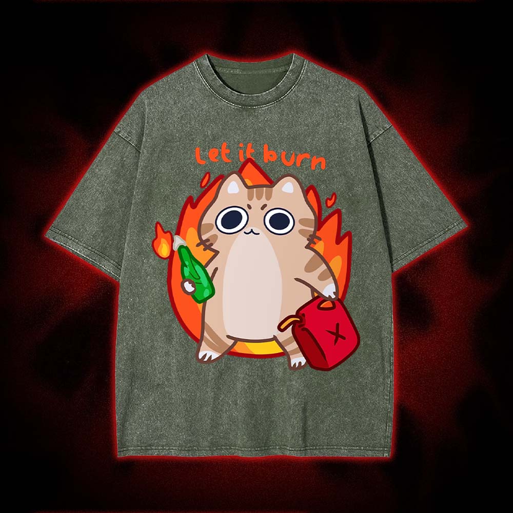 Let It Burn Washed Tshirt