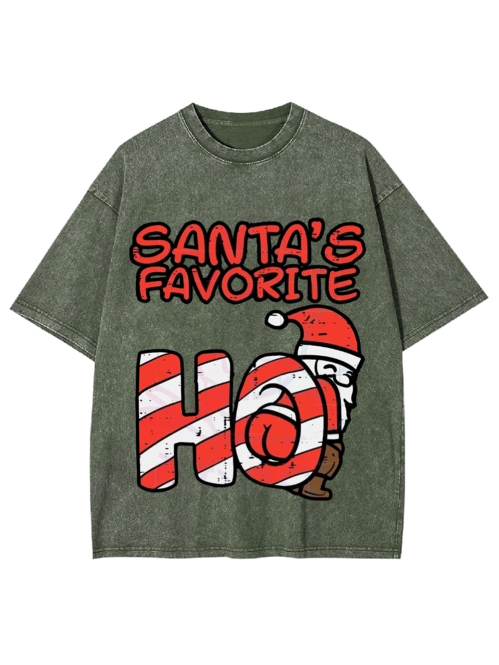 Santa's Favorite Washed Tshirt