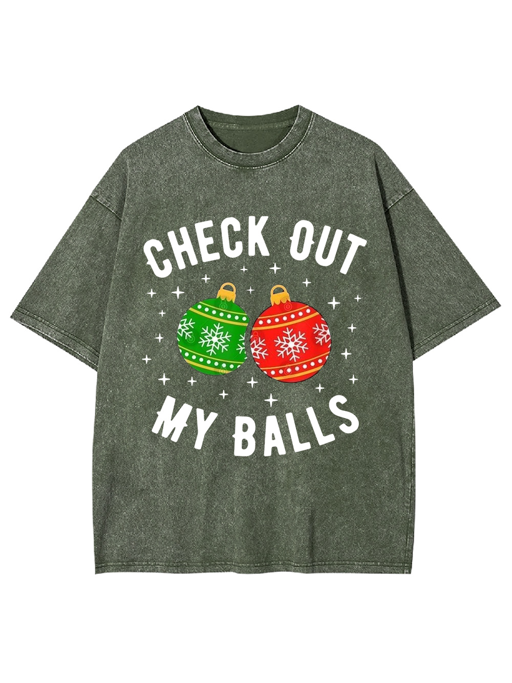 Check Out My balls Washed Tshirt