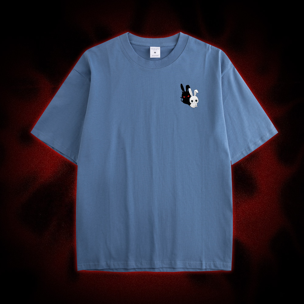 Look At Me I'm Evil Double Sided Print Washed Tshirt