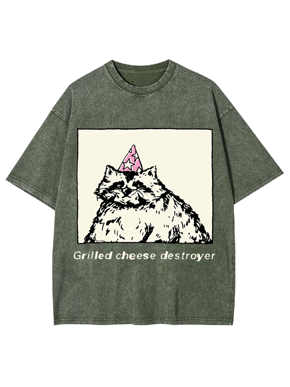 Grilled Cheese Destroyer Washed Tshirt