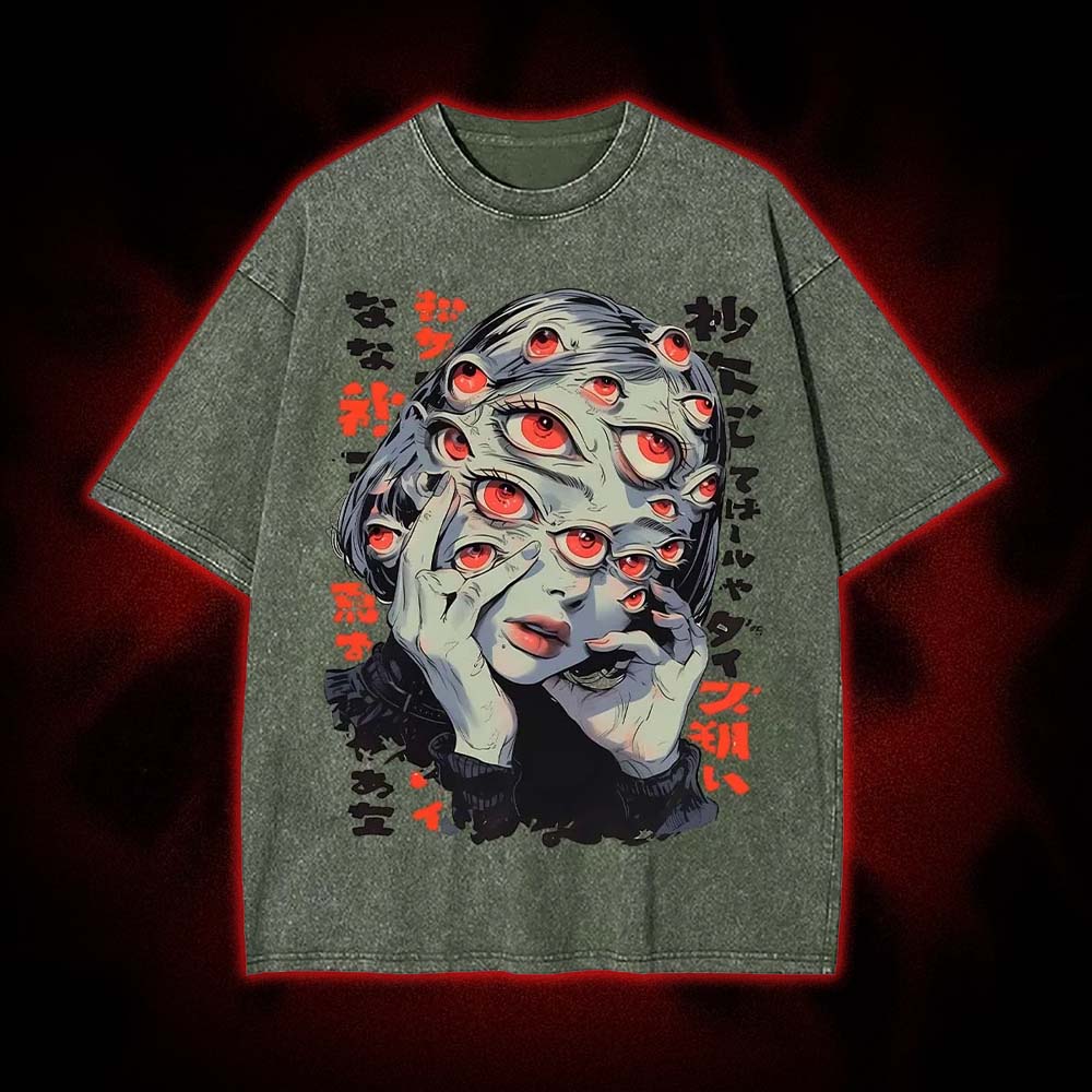 Thousand Eyes Gaze Washed Tshirt