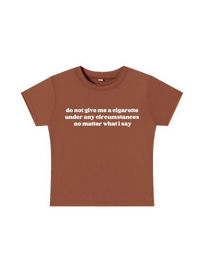  A Firm Refusal Y2K Baby Tee