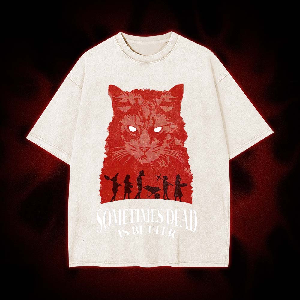 Dead Cat Wisdom Washed Tshirt