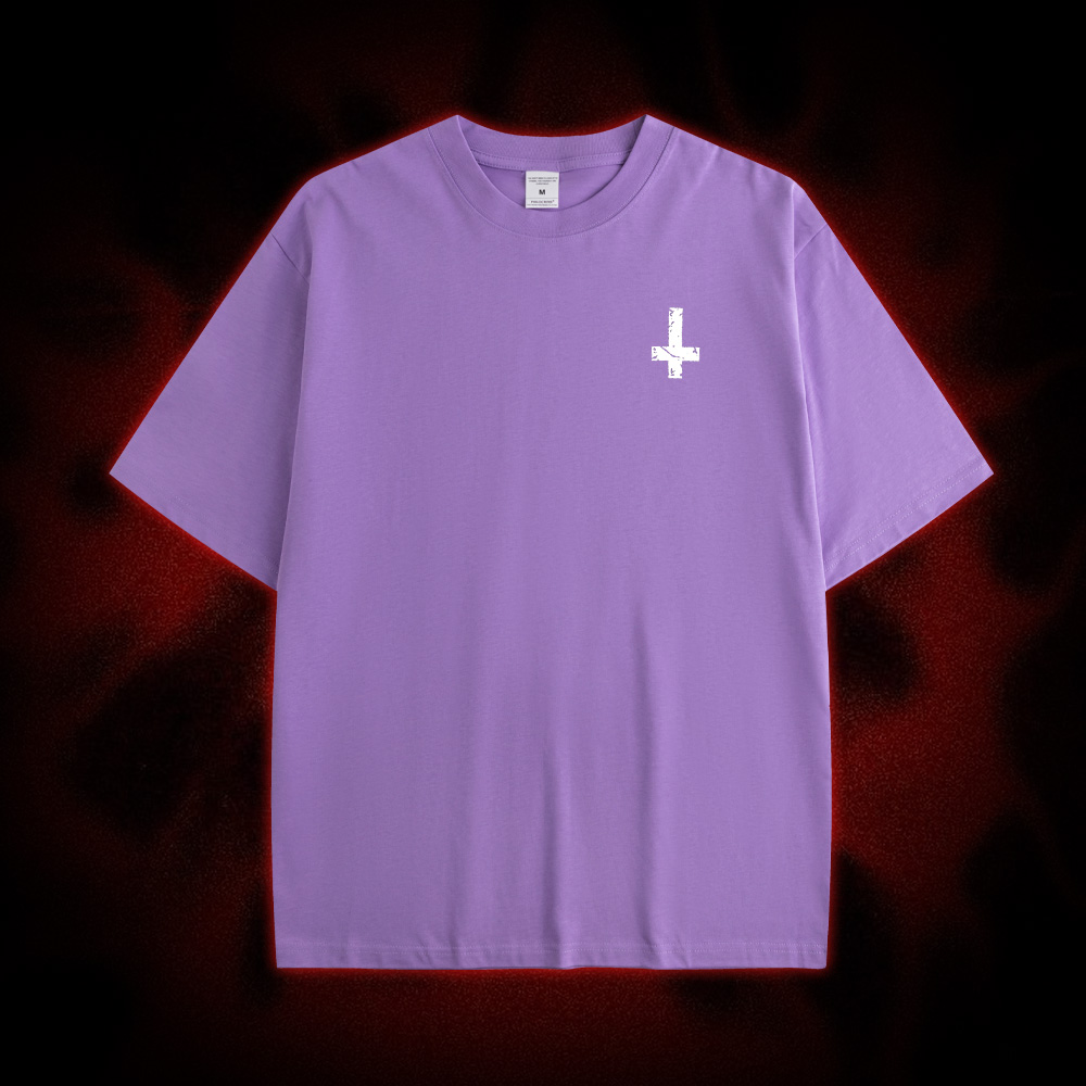 Funny Unholy Drug Nun Double Sided Print Washed Tshirt