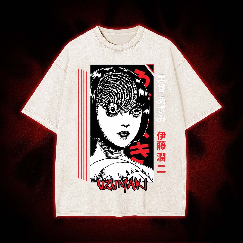 Uzumaki Gaze Washed Tshirt