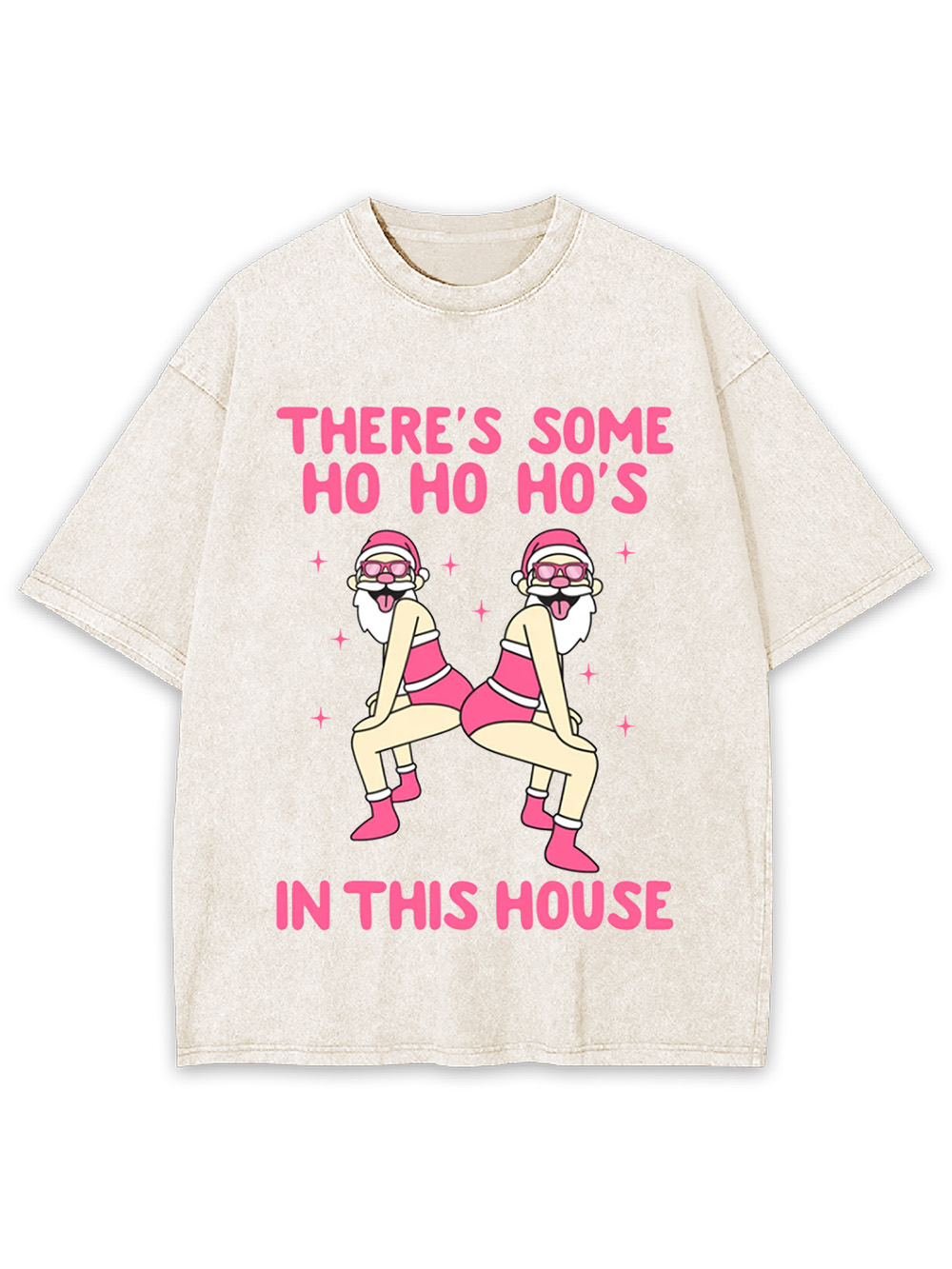 Ho Ho Hos In the House Washed Tshirt