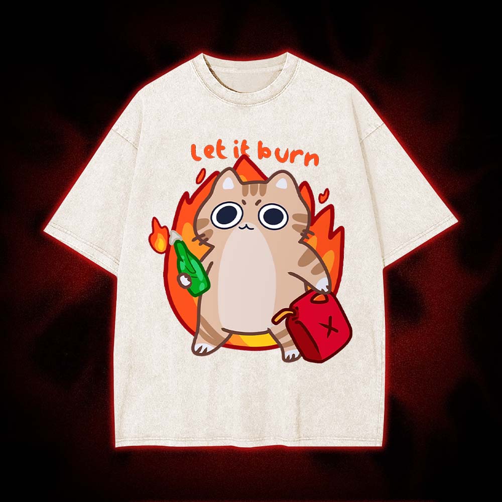 Let It Burn Washed Tshirt