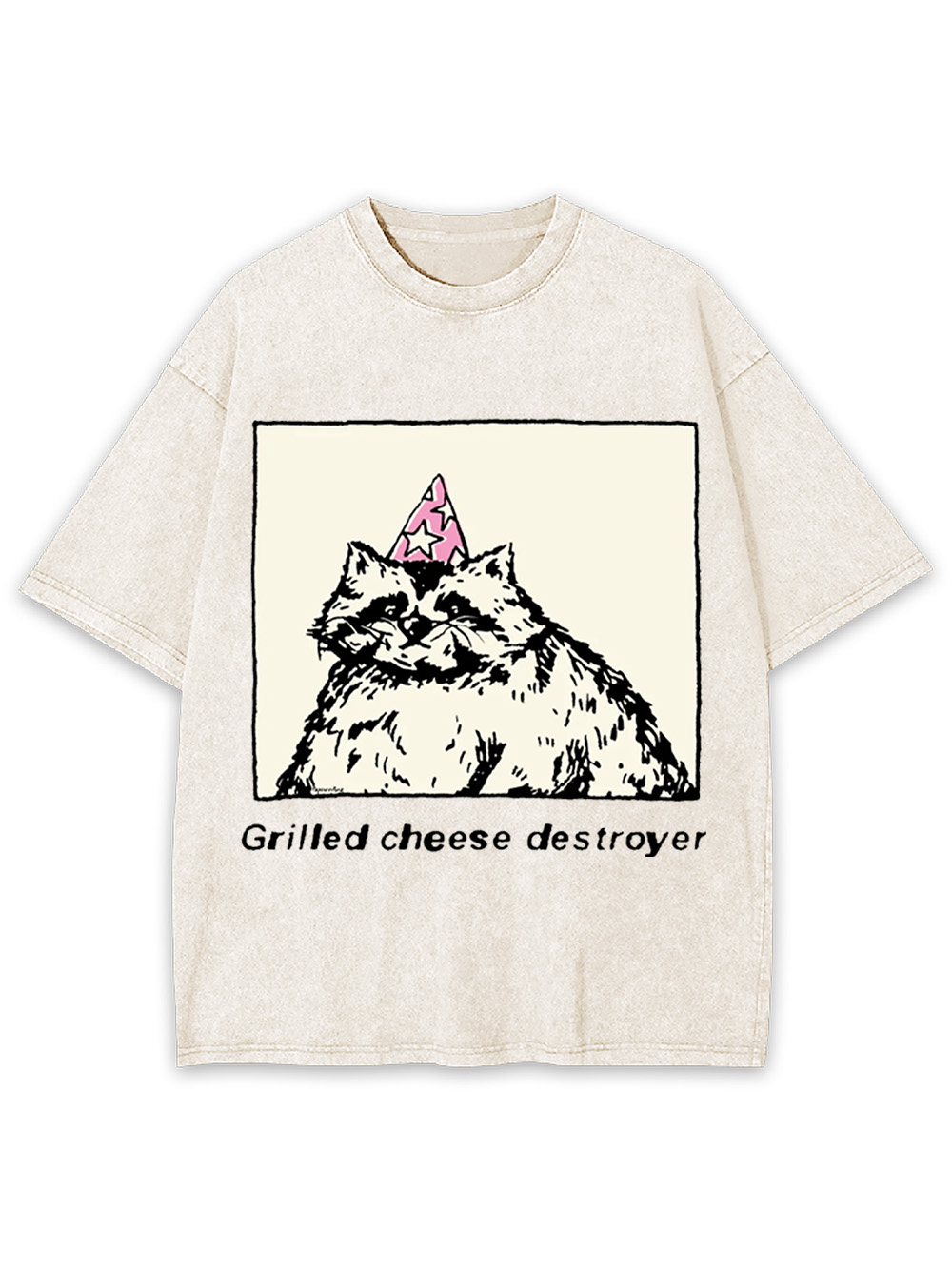 Grilled Cheese Destroyer Washed Tshirt