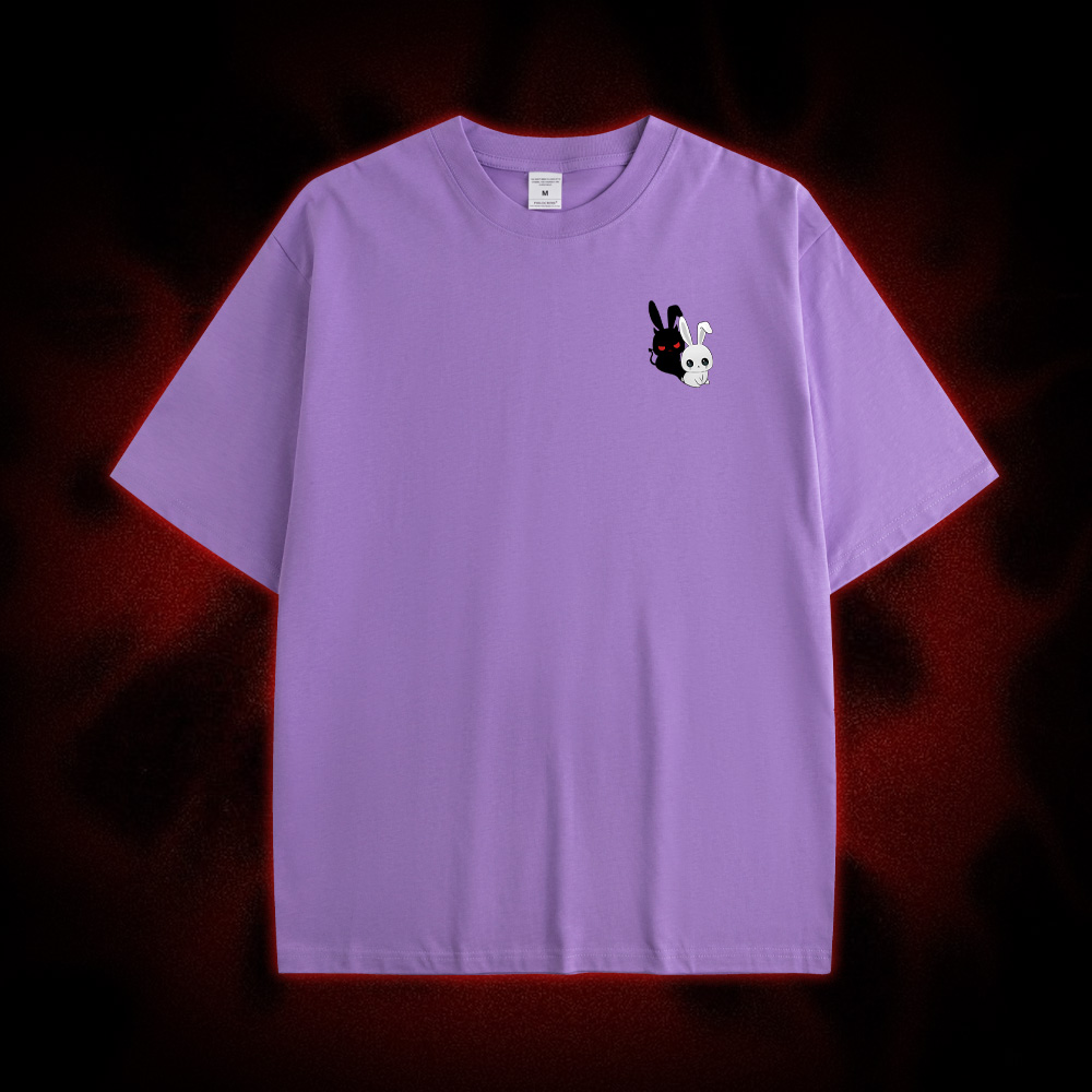 Look At Me I'm Evil Double Sided Print Washed Tshirt