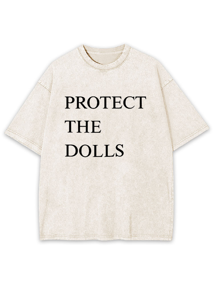 Protect The Dolls Y2K Washed Tee