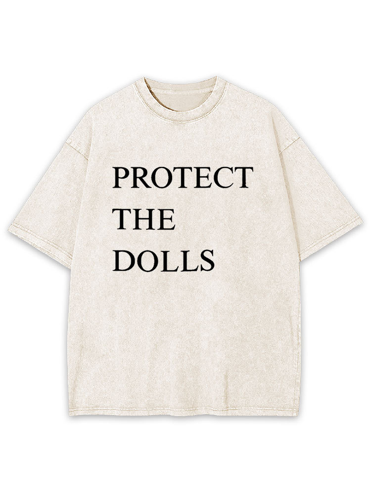 Protect The Dolls Y2K Washed Tee