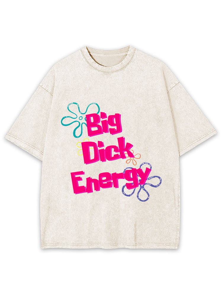 Big Di*k Energy Y2K Washed Tee
