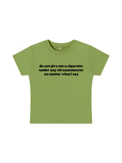  A Firm Refusal Y2K Baby Tee