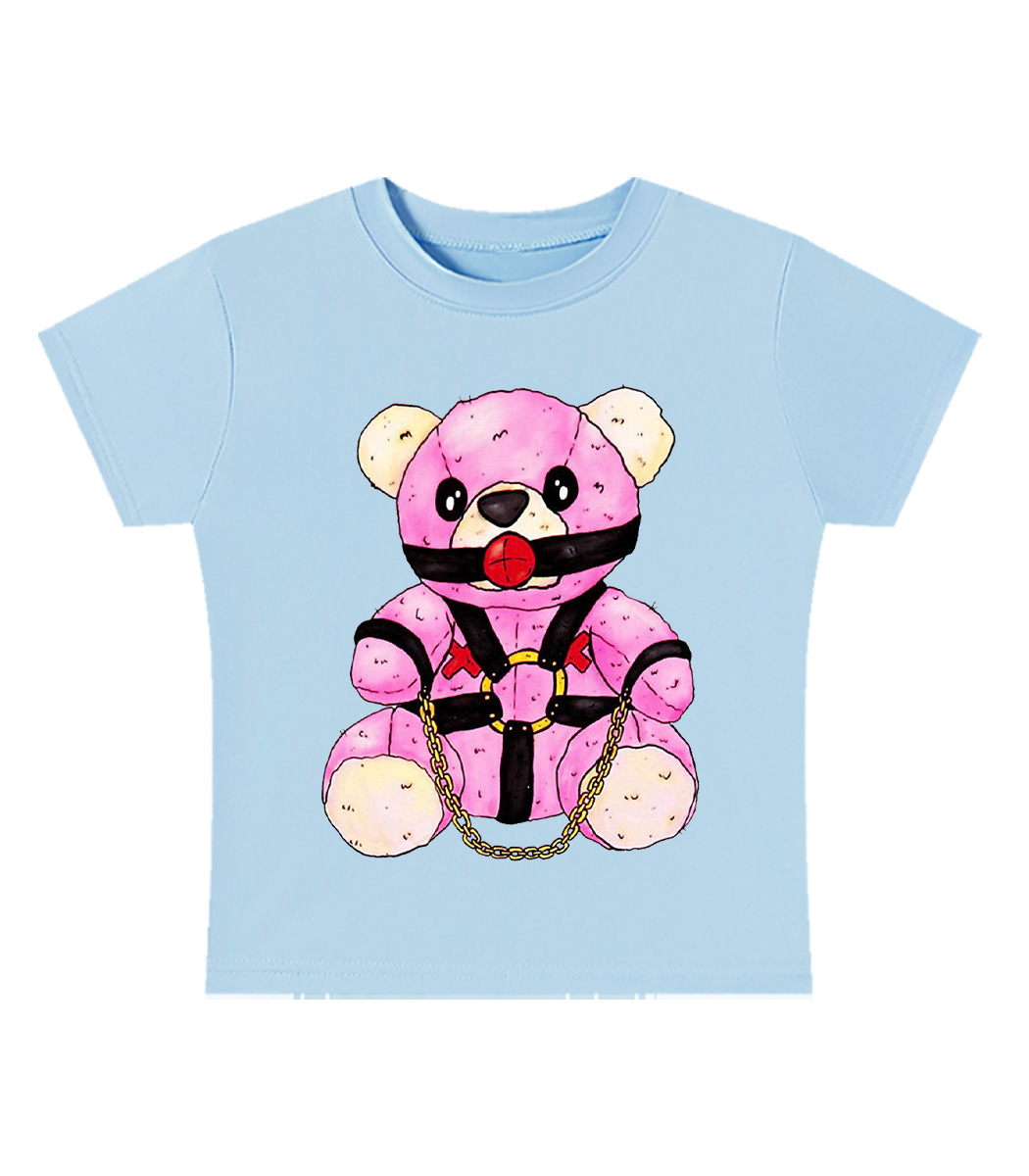 Bondage Bear Y2K Baby Tee