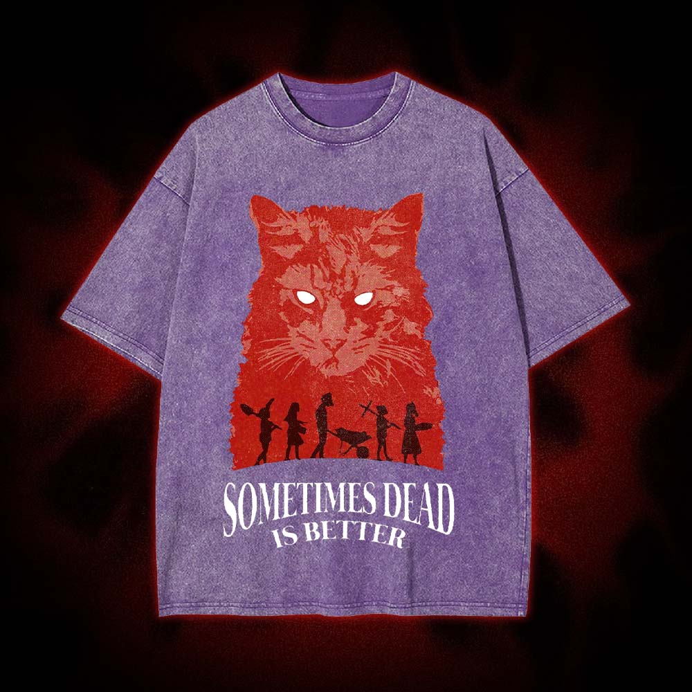 Dead Cat Wisdom Washed Tshirt