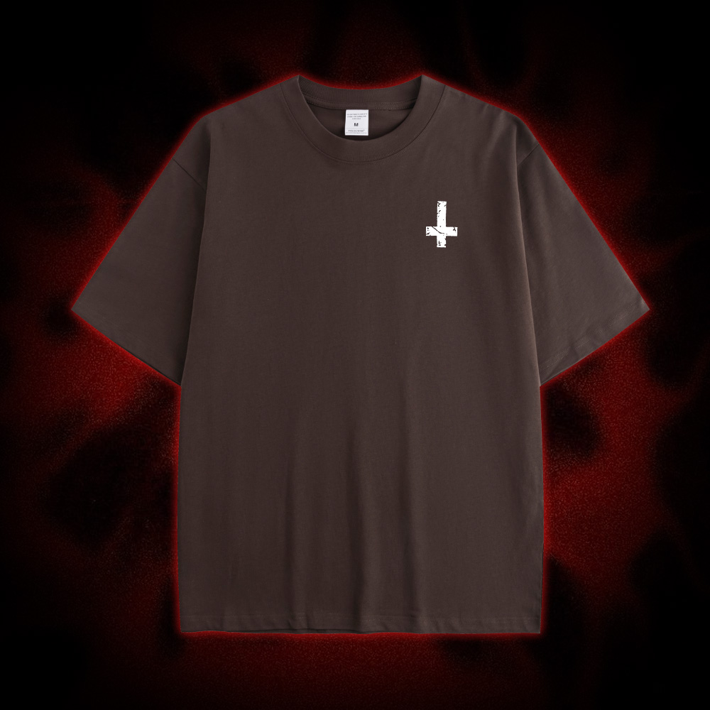 Funny Unholy Drug Nun Double Sided Print Washed Tshirt