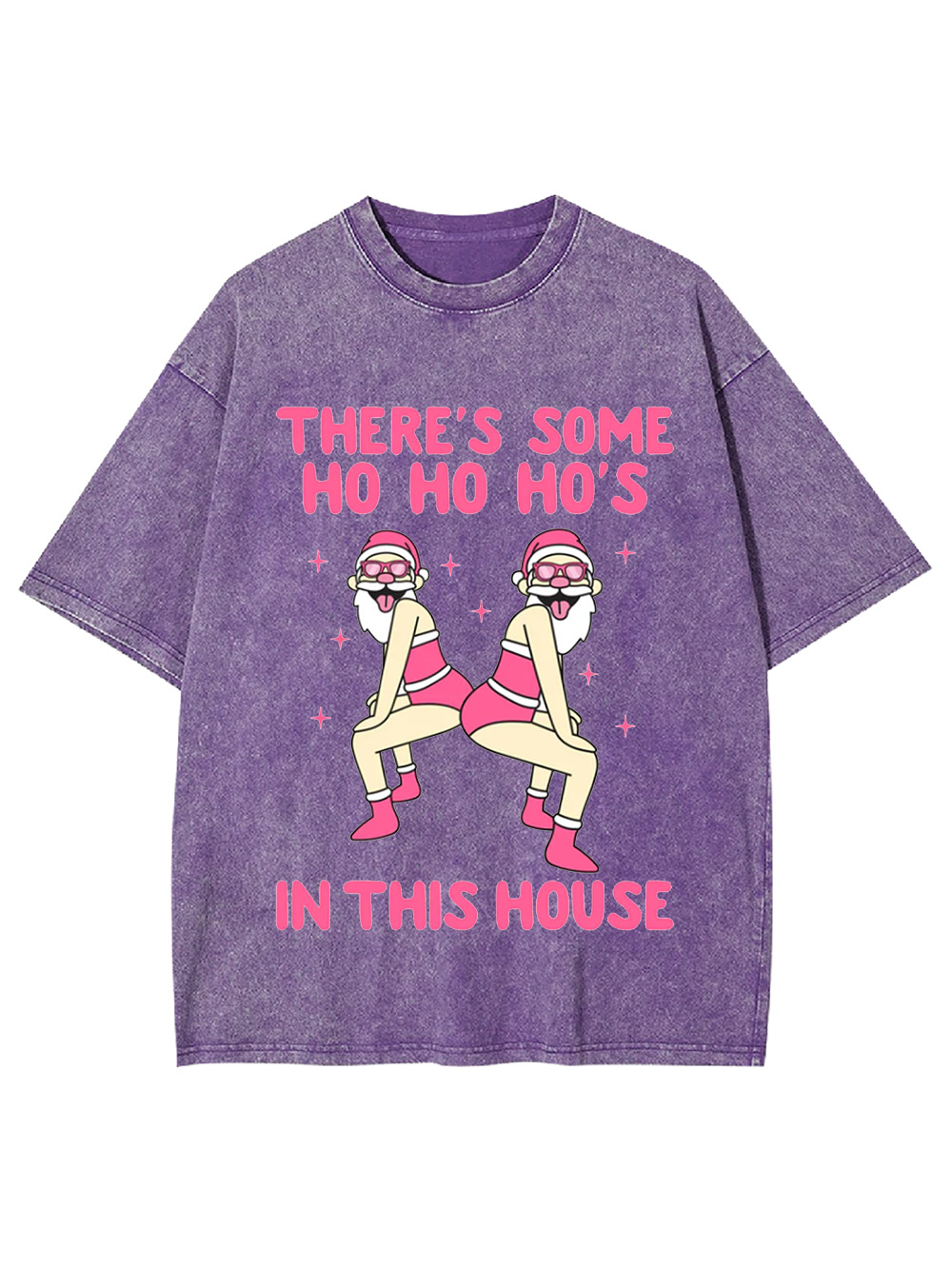 Ho Ho Hos In the House Washed Tshirt