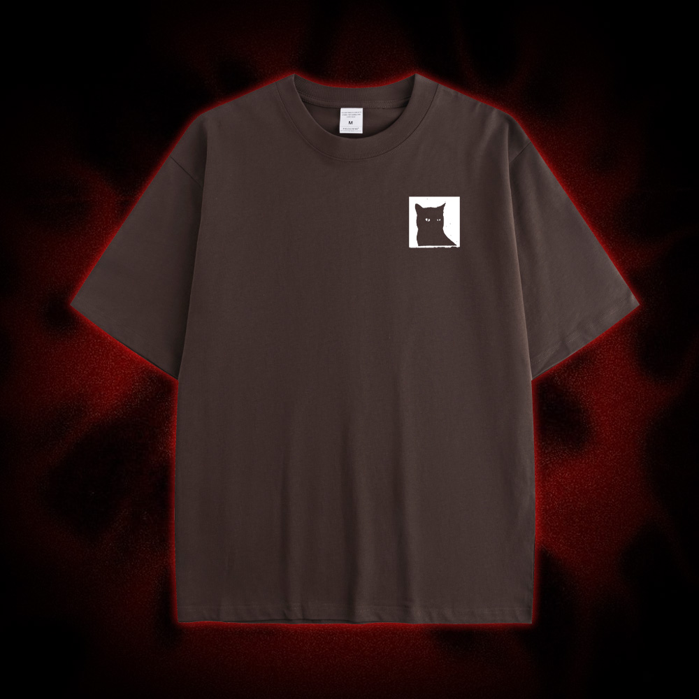 I Do Not Think Therefore I Do Not Am Double Sided Print Washed Tshirt