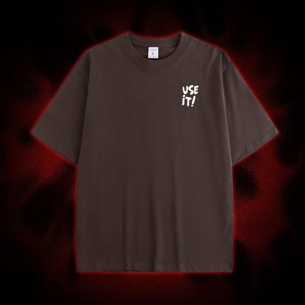 Use It! Double Sided Print Washed Tshirt