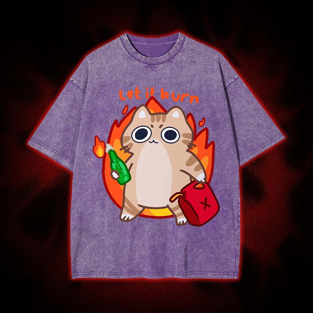 Let It Burn Washed Tshirt