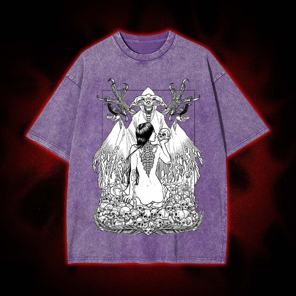 Death's Embrace Washed Tshirt