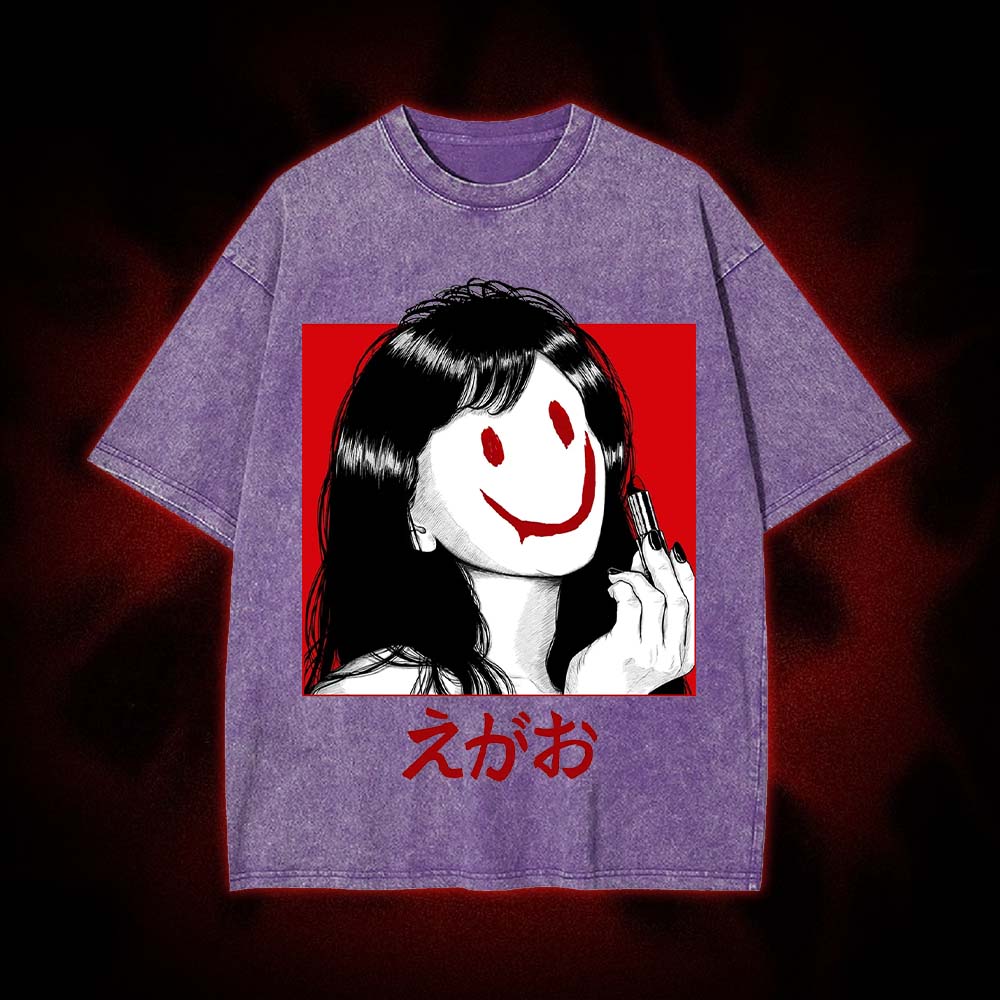 Cracked Smile Washed Tshirt