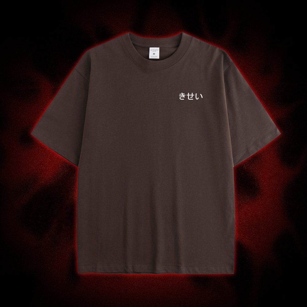 Flesh Blossom Double Sided Print Washed Tshirt