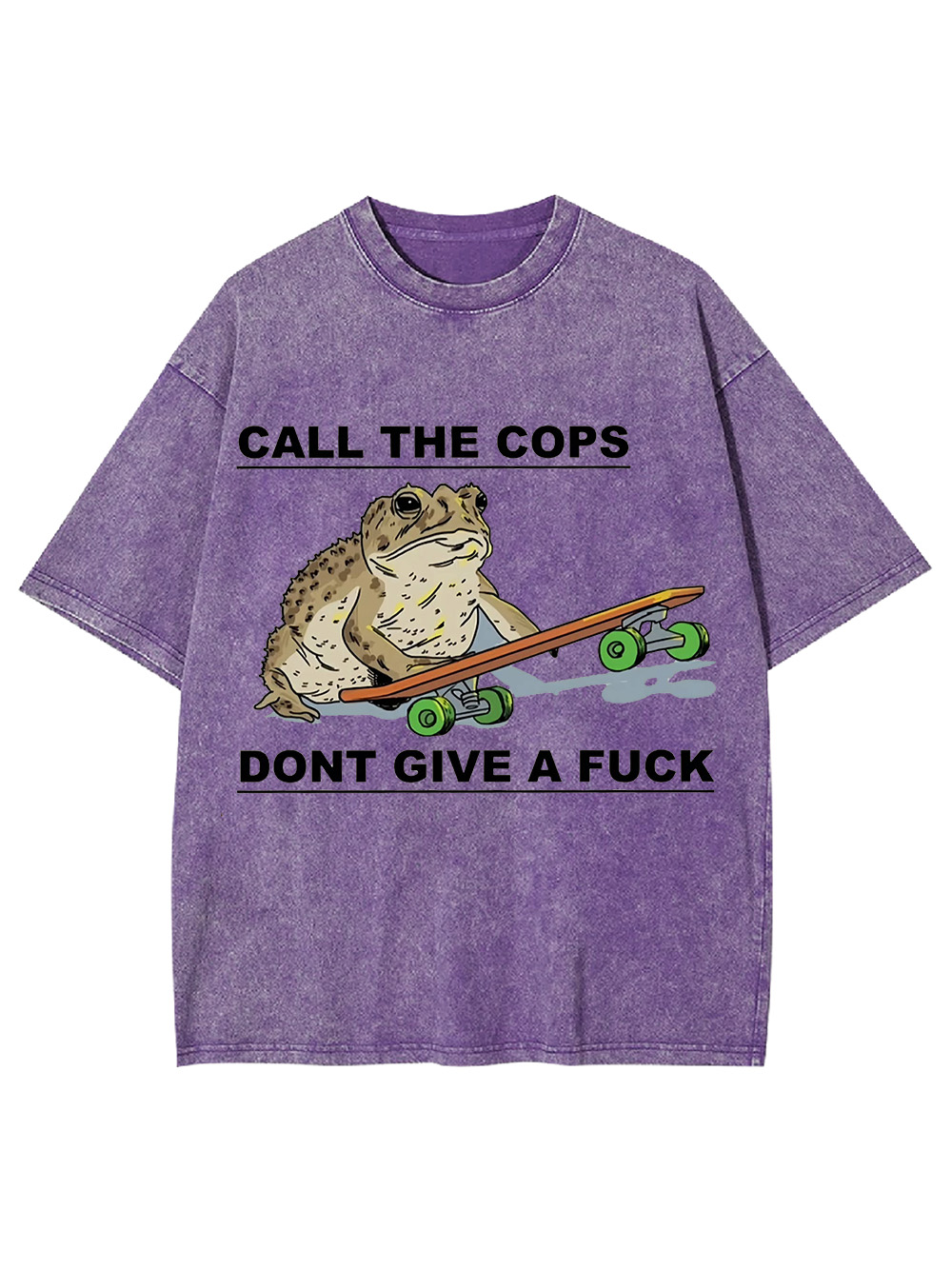 Call The Cops Don't Give A F*ck Washed Tshirt