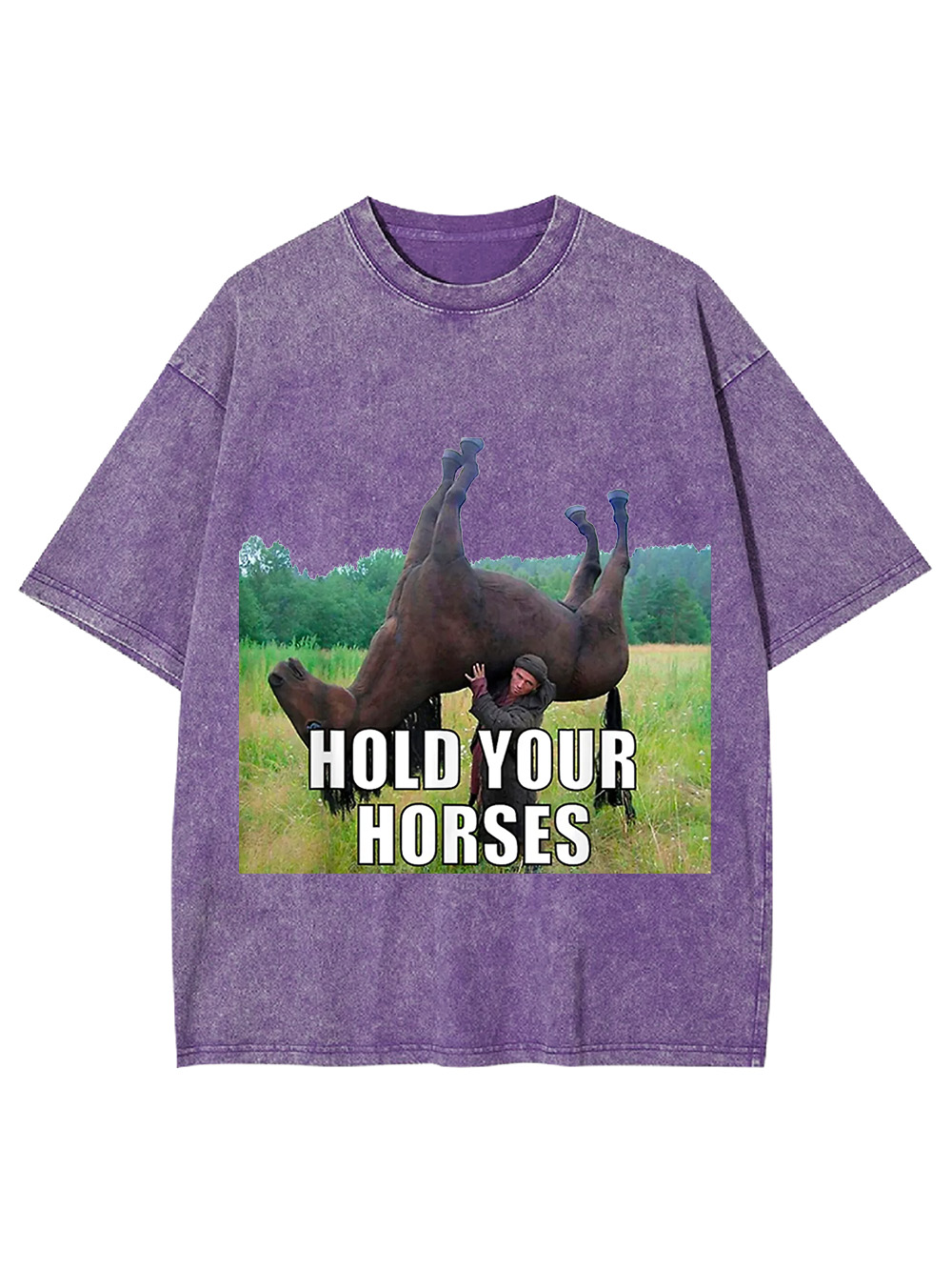 Hold Your Horses Washed Tshirt
