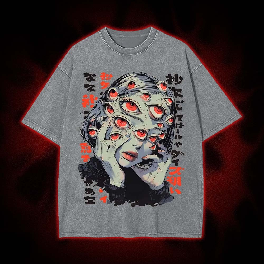 Thousand Eyes Gaze Washed Tshirt