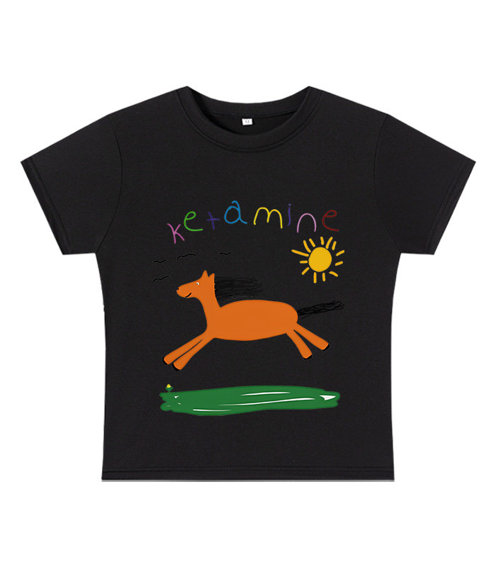 Ketamine Y2K Baby Tee