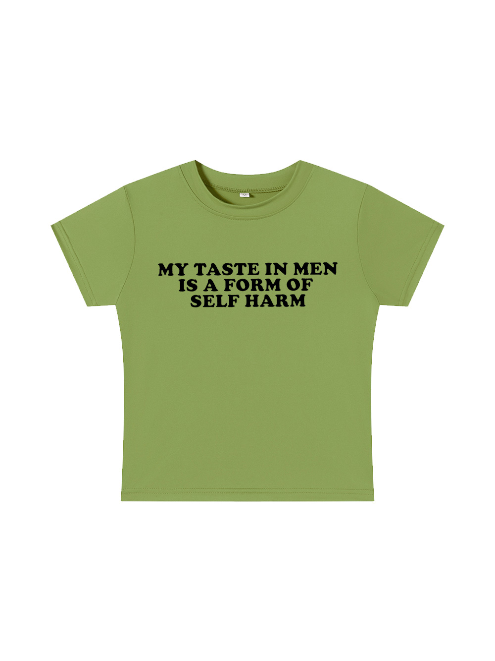 My Taste in Men Is a Form of Self Harm Y2K Baby Tee