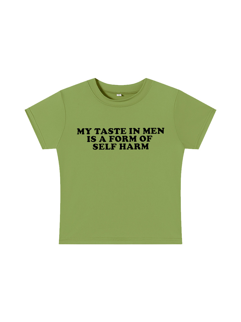 My Taste in Men Is a Form of Self Harm Y2K Baby Tee