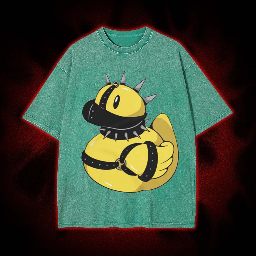 Spiked Bondage Duck Washed Tshirt