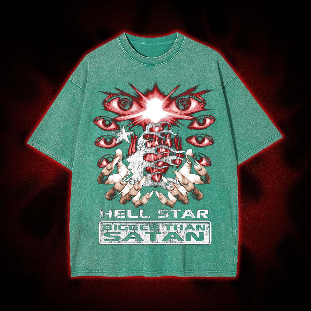 Hellstar: Bigger Than Satan Washed Tshirt