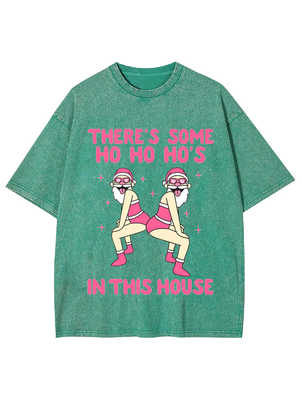 Ho Ho Hos In the House Washed Tshirt