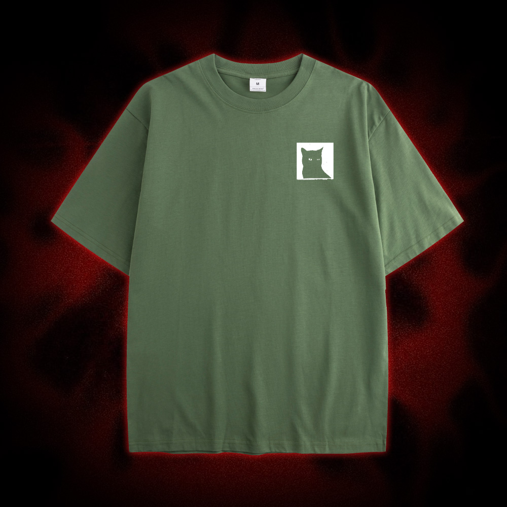 I Do Not Think Therefore I Do Not Am Double Sided Print Washed Tshirt