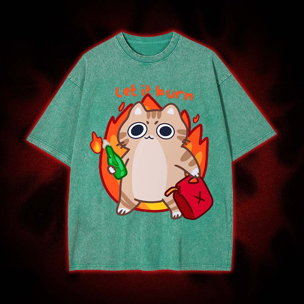 Let It Burn Washed Tshirt