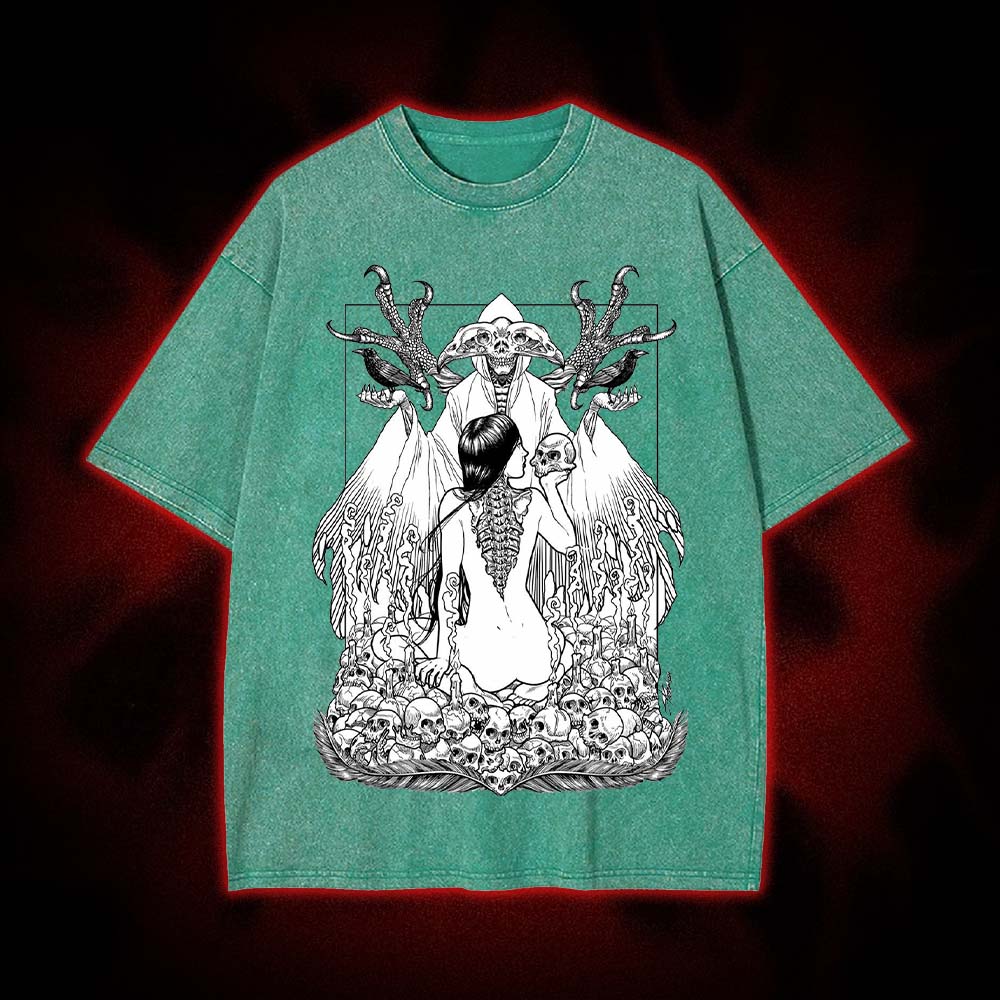 Death's Embrace Washed Tshirt