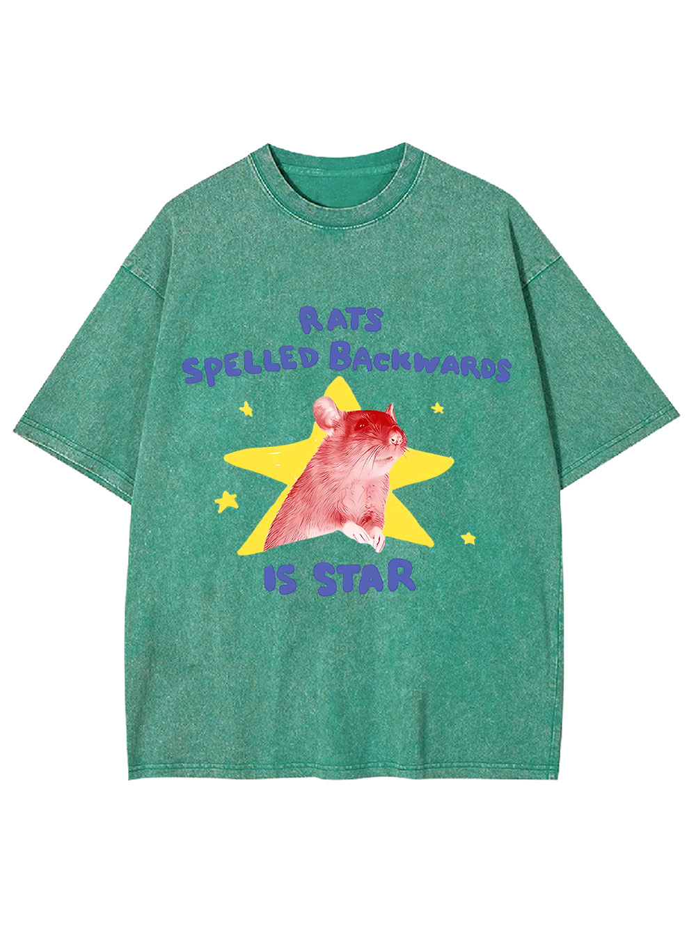 Rats Spelled Backwards Is Star Washed Tshirt