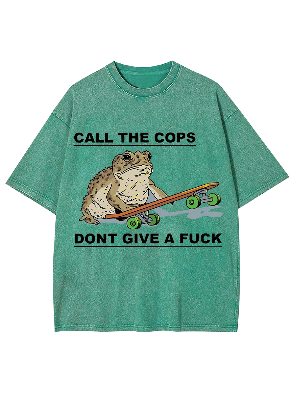 Call The Cops Don't Give A F*ck Washed Tshirt