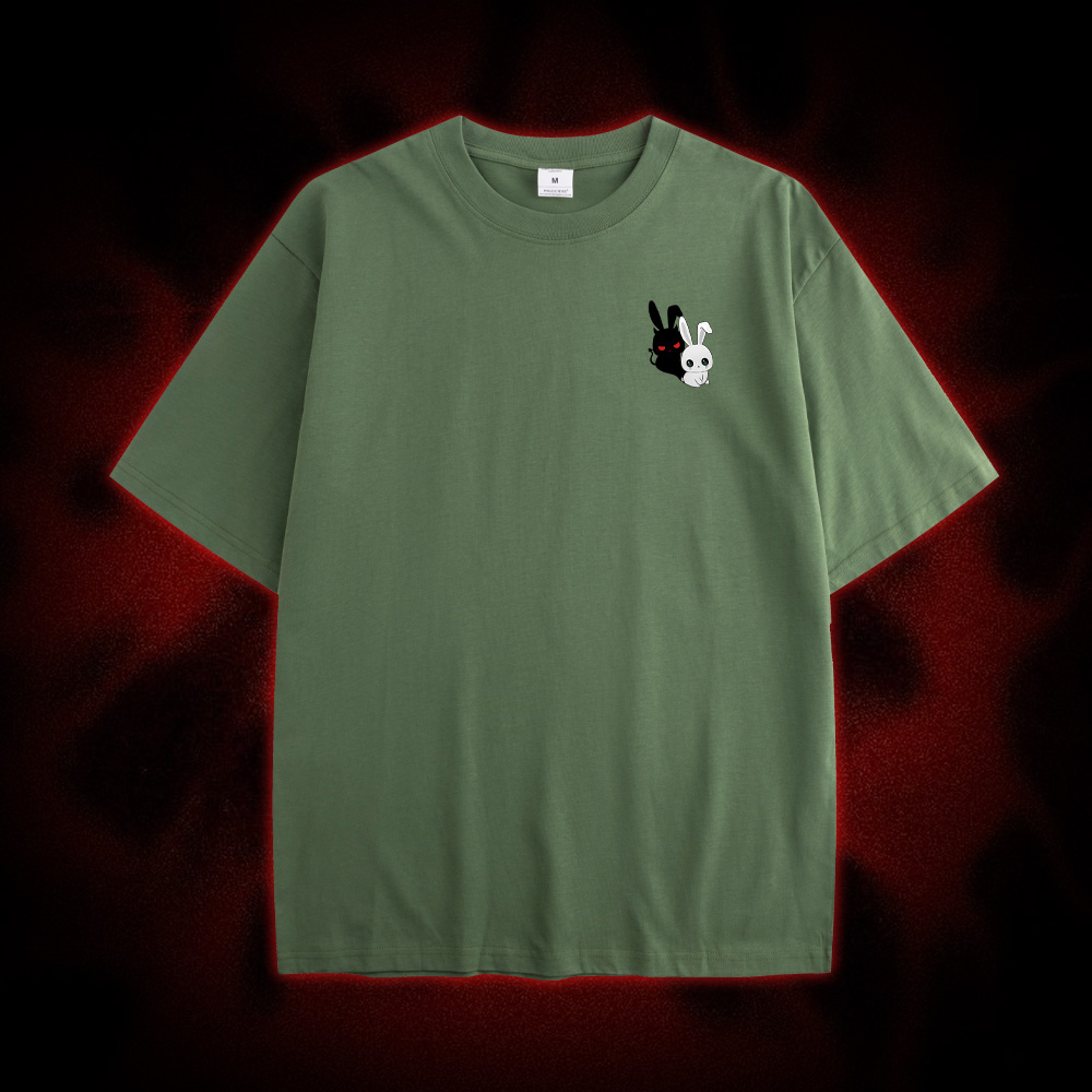 Look At Me I'm Evil Double Sided Print Washed Tshirt