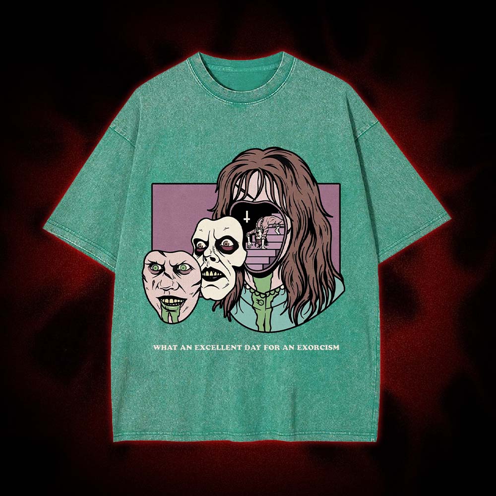 What an Excellent Day for an Exorcism Washed Tshirt