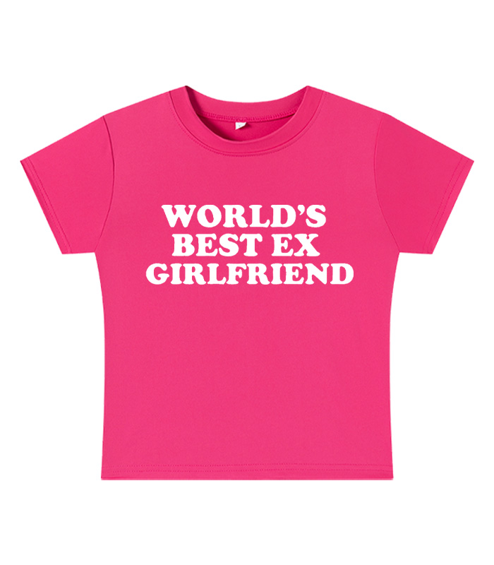 World's Best Ex Girlfriend Y2K Baby Tee
