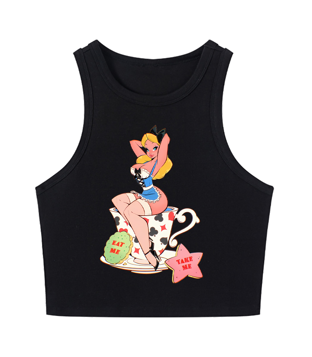 Eat Me Y2K Crop Tank Top